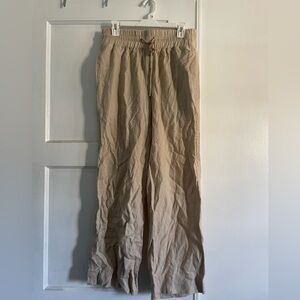 100% linen pants bought from Quince. Size medium.